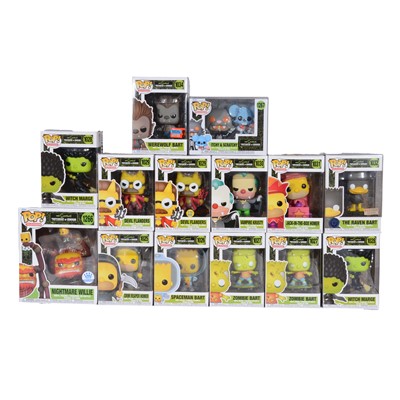 Lot 129 - Funko Pop! 14 The Simpsons Treehouse of Horrors figures