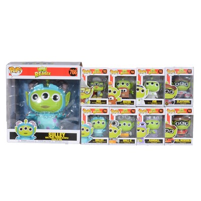 Lot 134 - Funko Pop! 9 Pixar Remix figures