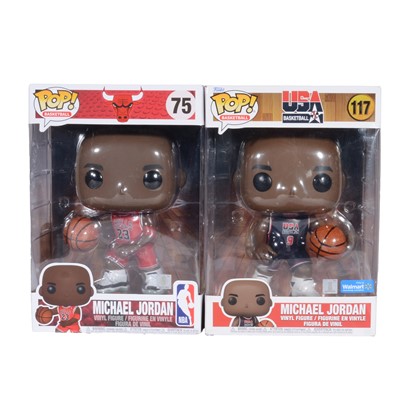 Lot 140 - Funko Pop! 2 10 inch Michael Jordan Figures