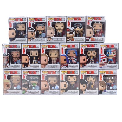 Lot 141 - Funko Pop! 17 WWE Figures