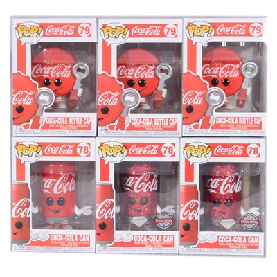 Lot 154 - Funko Pop! 6 Coca Cola Figures