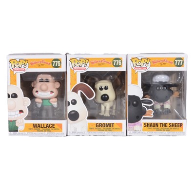 Lot 162 - Funko Pop! 3 Wallace & Gromit Figures