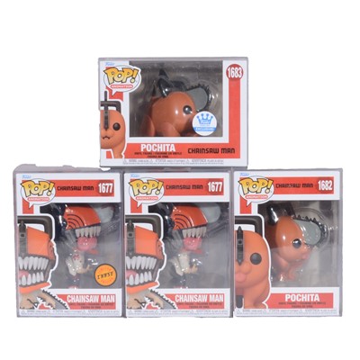 Lot 174 - Funko Pop! 4 Chainsaw Man Figures