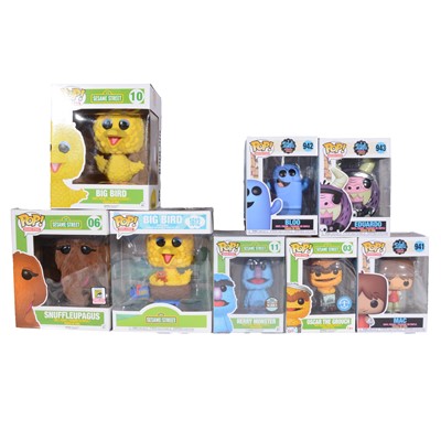 Lot 176 - Funko Pop! 8 Sesame Street & Foster's Home for Imaginary Friends Figures