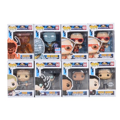 Lot 177 - Funko Pop! 8 Thor: Ragnarok Figures