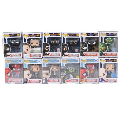 Lot 178 - Funko Pop! 12 MCU Spider-Man Figures