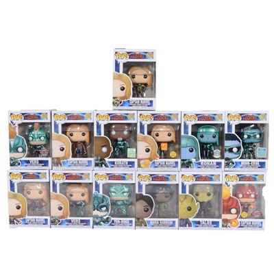 Lot 179 - Funko Pop! 13 Captain Marvel Figures