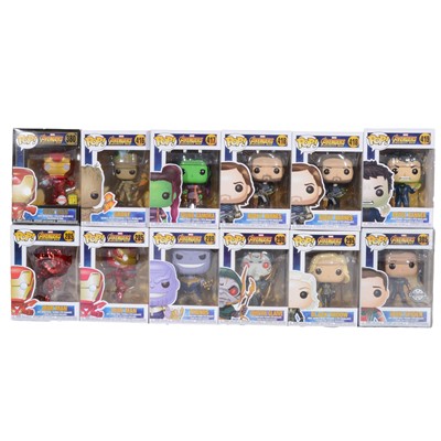 Lot 180 - Funko Pop! 12 Infinity War Figures