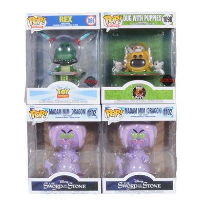 Lot 191 - Funko Pop! 4 Deluxe figures