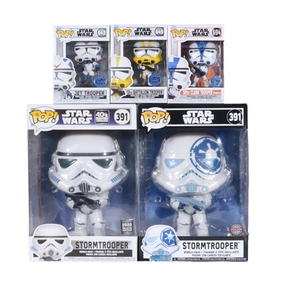 Lot 216 - Funko Pop! 5 Star Wars Figures