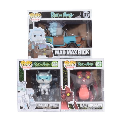 Lot 253 - Funko Pop! 3 Rick & Morty Figures