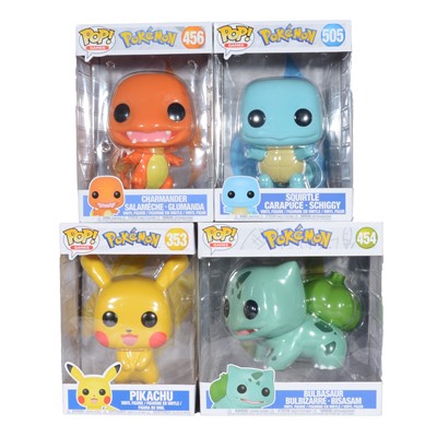 Lot 255 - Funko Pop! 4 10 inch Pokemon Figures