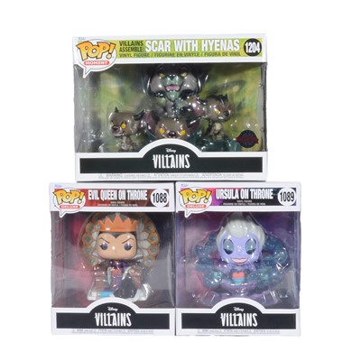 Lot 256 - Funko Pop! 3 Disney Villains Figures