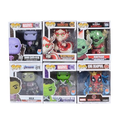 Lot 266 - Funko Pop! 6 Deluxe Figures