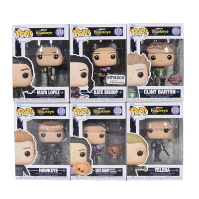 Lot 280 - Funko Pop! 6 Hawkeye Figures