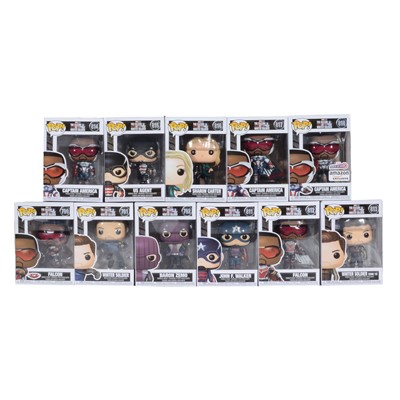 Lot 286 - Funko Pop! 11 The Falcon & The Winter Soldier Figures