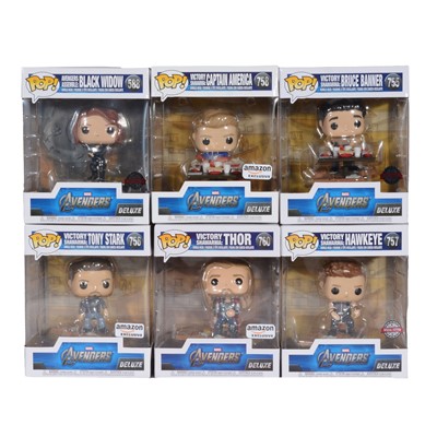 Lot 295 - Funko Pop! 5 Victory Shawarma Figures and 1 Avengers Assemble