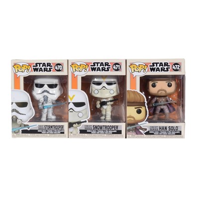 Lot 298 - Funko Pop! 3 Star Wars Concept Series Figures