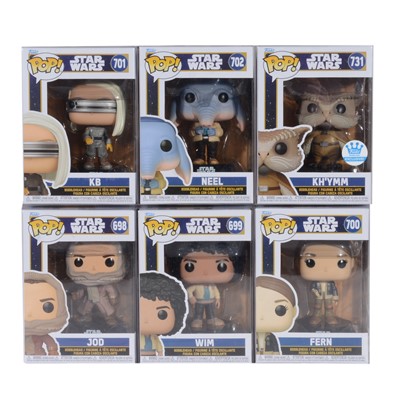 Lot 302 - Funko Pop! 6 Star Wars Skeleton Crew Figures