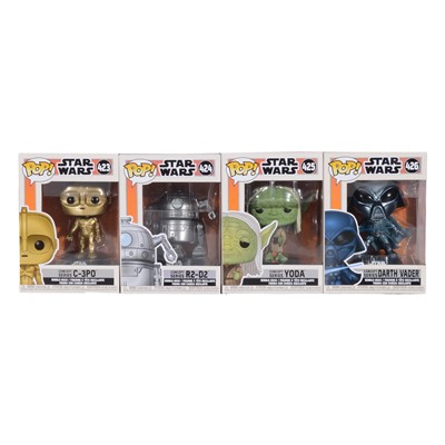 Lot 303 - Funko Pop! 4 Star Wars Concept Series Figures