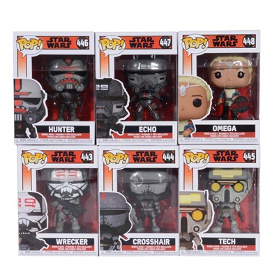 Lot 306 - Funko Pop! 6 The Bad Batch Figures