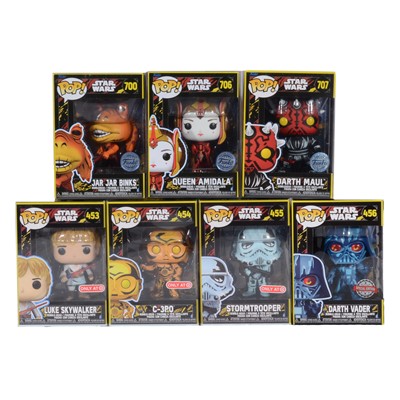 Lot 307 - Funko Pop! 7 Star Wars Pop Figures