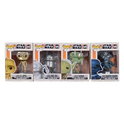 Lot 309 - Funko Pop! 4 Star Wars Concept Series Figures