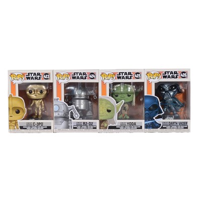 Lot 310 - Funko Pop! 4 Star Wars Concept Series Figures