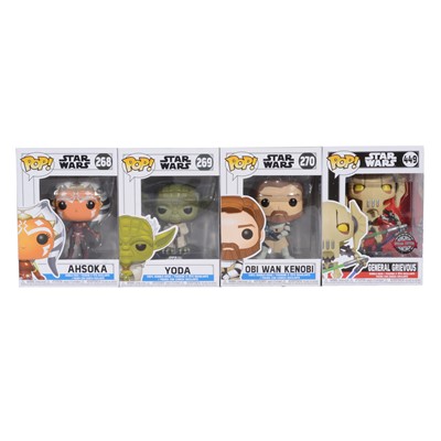 Lot 312 - Funko Pop! 4 Star Wars Clone Wars Figures