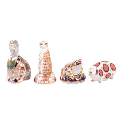 Lot 30 - Four Royal Crown Derby paperweights