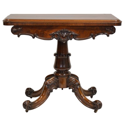 Lot 262 - William IV rosewood pedestal card table