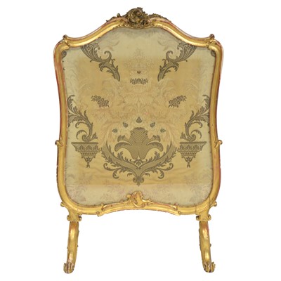 Lot 284 - Gilt wood fire screen, Louis XV style