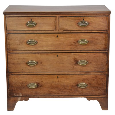 Lot 323 - Regency mahogany chest of drawers