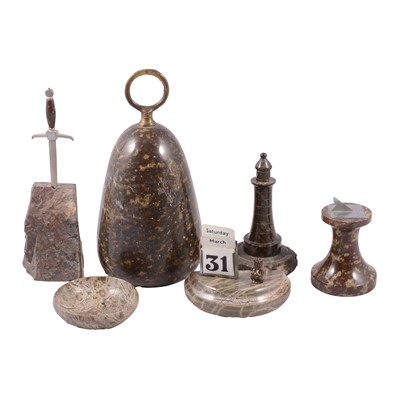 Lot 93 - Collection of Cornish serpentine