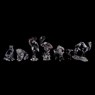 Lot 81 - Six Swarovski crystal animals