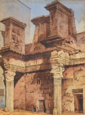 Lot 236 - Manner of John Fulleylove, Ancient Ruins; and another watercolour