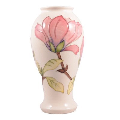 Lot 2 - Large Moorcroft Pottery 'Magnolia' pattern vase