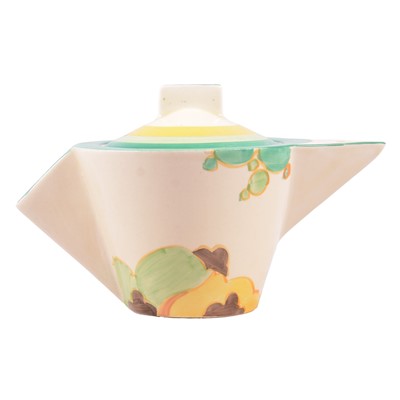 Lot 400 - Clarice Cliff, a 'Secrets' pattern Conical shape teapot