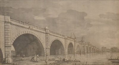 Lot 332 - After Canaletto, London - The City Seen through an Arch of Westminster Bridge