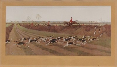 Lot 333 - After Cecil Aldin, fourteen 'Hunting Countries' series prints