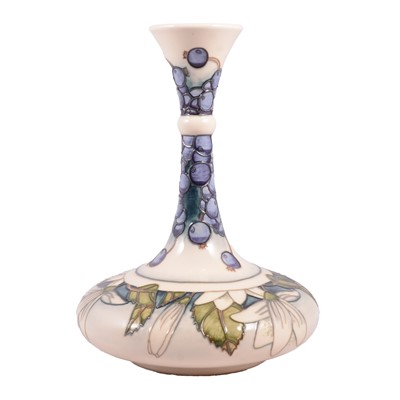 Lot 8 - Anji Davenport for Moorcroft Pottery, a ' June Berry' design vase