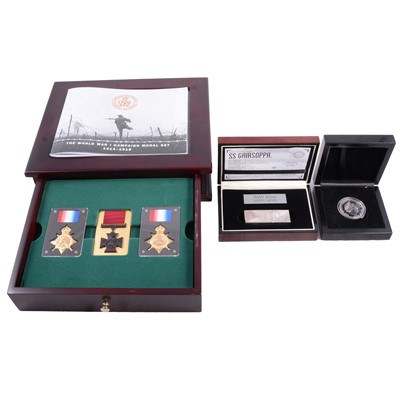 Lot 1180 - World War I Campaign Medal set, other coinage and commemoratives.