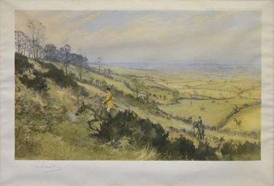 Lot 172 - After Lionel Edwards, The Quorn Hunt, at Little Belvoir, and two others