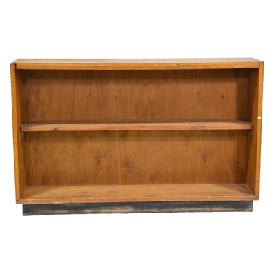 Lot 325 - Oak open bookcase, mid 20th century