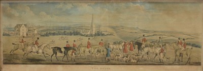 Lot 194 - After Henry Alden, The Quorn Hunt, a set of four handcoloured engravings