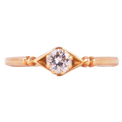 Lot 75 - A diamond solitaire ring.