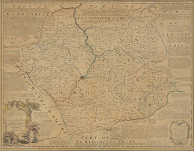 Lot 234 - After Blaue, Insulae Albion et Hibernia, ad Bowen's Leicestershire and Rutland hundreds