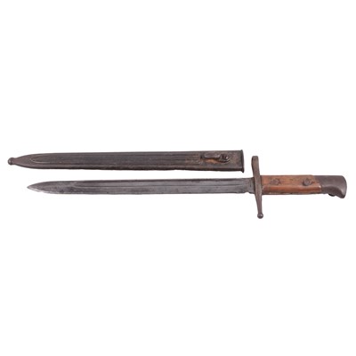 Lot 128 - A Bowie knife and an Italian bayonet