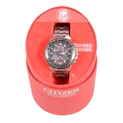 Lot 1038 - Citizen - a Red Arrows Skyhawk A.T Eco-Drive Chronograph wristwatch.