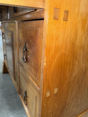 Lot 385 - Peter Waals, a walnut secretaire for Ruth Cole (nee Mitchell)